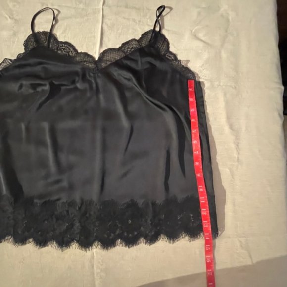 Black H&M Camisole with lace trim - size 12 - Picture 8 of 8